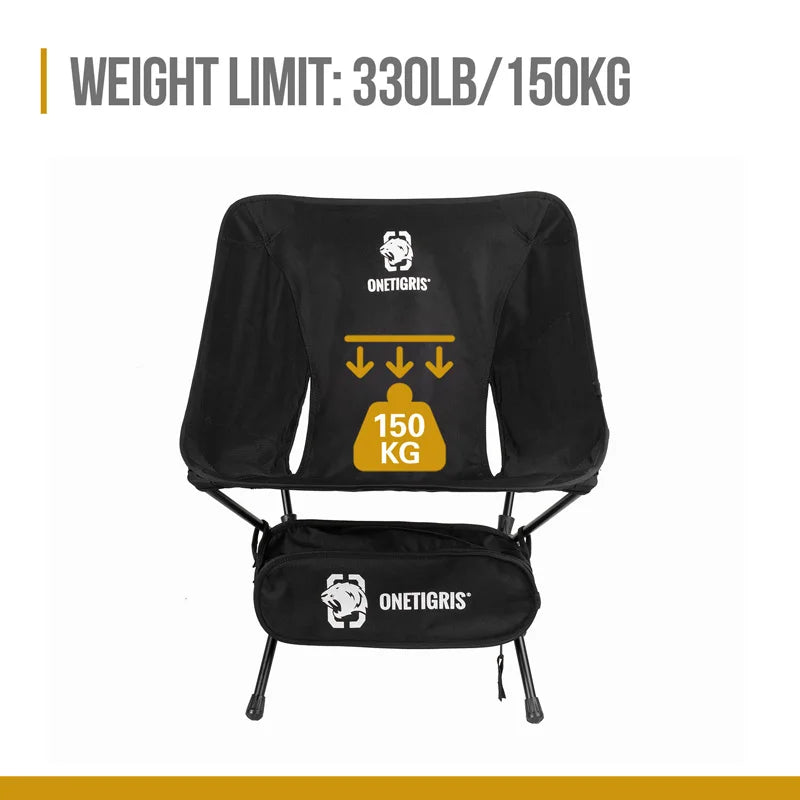 OneTigris Multicam Foldable Camping Chair – Portable Outdoor Seat