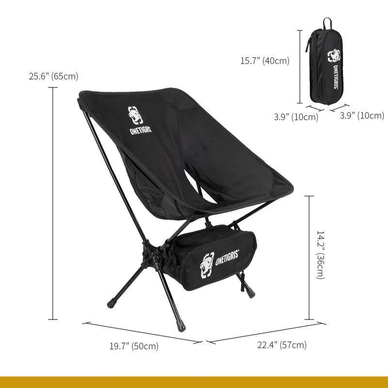 OneTigris Multicam Foldable Camping Chair – Portable Outdoor Seat