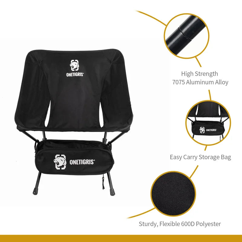 OneTigris Multicam Foldable Camping Chair – Portable Outdoor Seat
