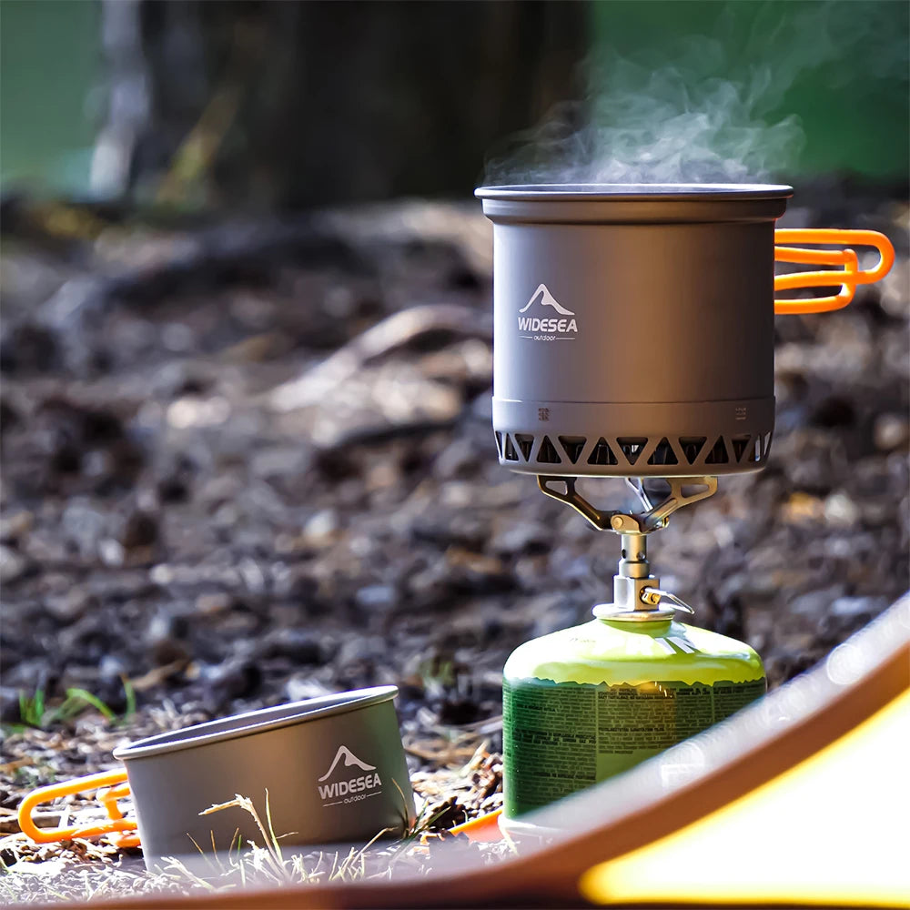 Widesea Camping Cookware Set – 1.3L/2.3L Pot & Kettle