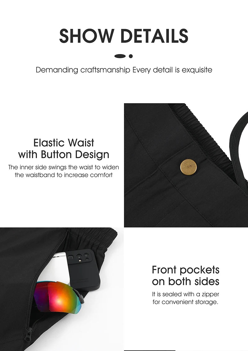 WEST BIKING Men’s Quick-Dry Reflective Sports Pants