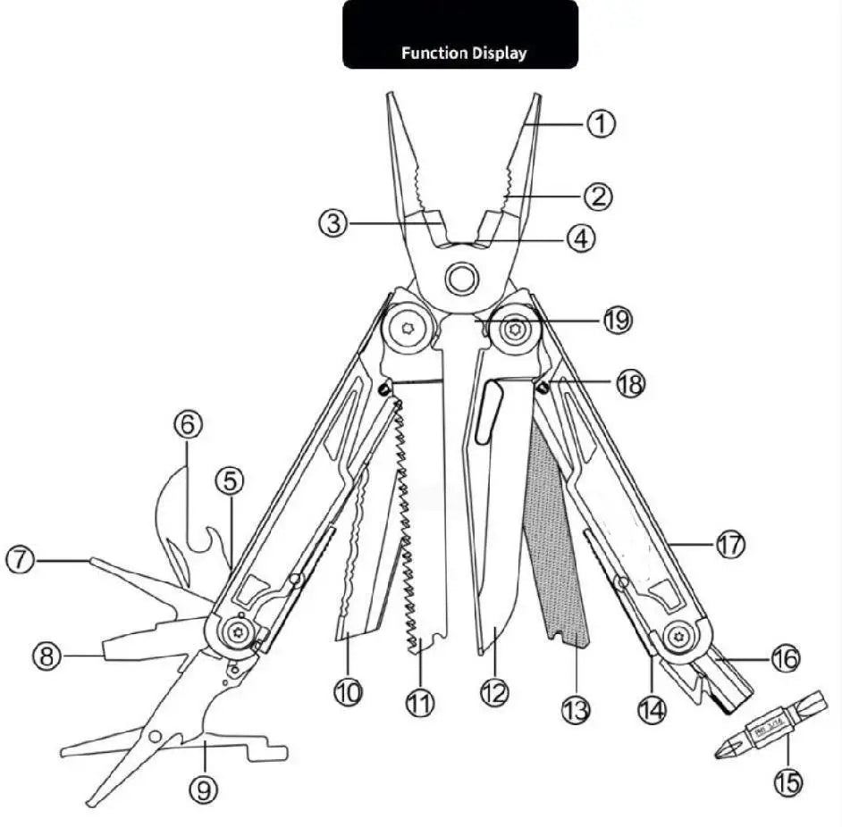 Daicamping DL12 EDC Multi-Tool Knife