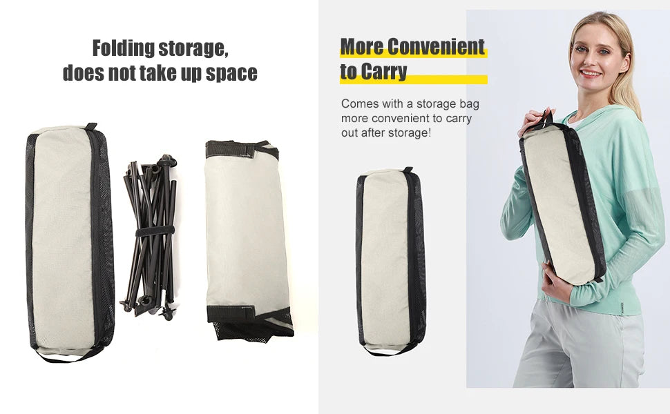 WESTTUNE Portable Folding Camping Chair with Headrest