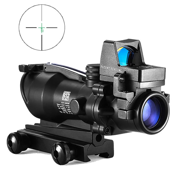 Adjustable 4x32 Red Dot Tactical Scope – 1x/4x