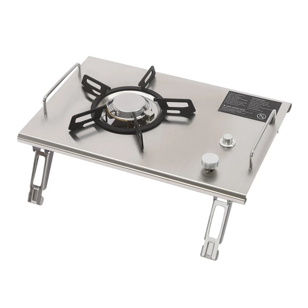 Foldable Stainless Steel Portable Gas Stove with Electronic Ignition