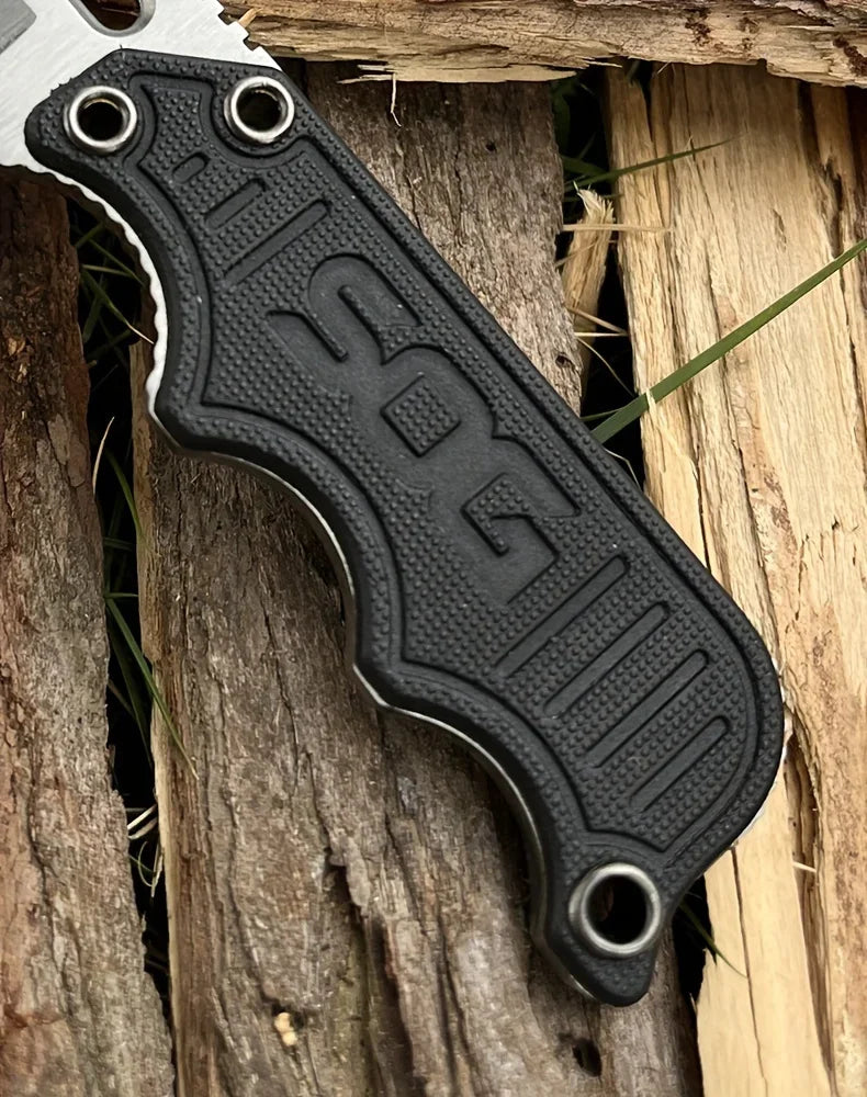 SOG Mini Fixed Blade Knife with Sheath – Compact Outdoor Tactical Tool