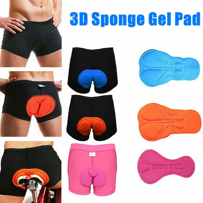 3D Gel Padded Cycling Underwear Shorts – Unisex