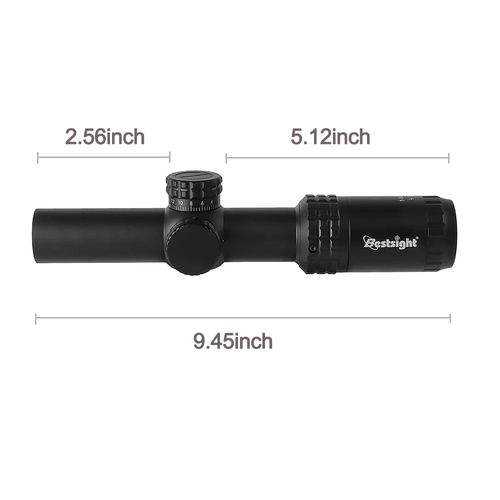 1-5x24 Tactical Rifle Scope with Illuminated Reticle