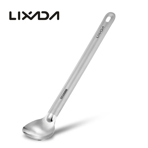 Lixada Titanium Long Handle Camping Spoon