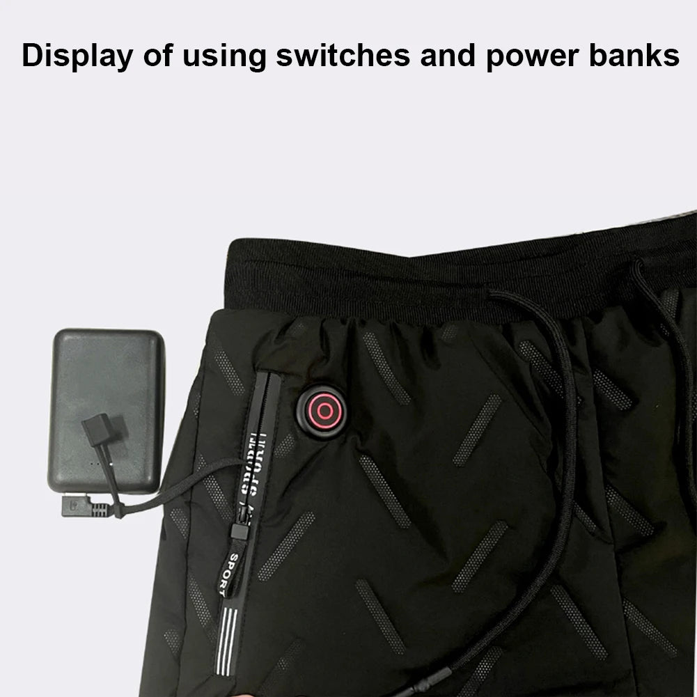 Unisex Heated Thermal Pants – 10-Zone Electric Warmer