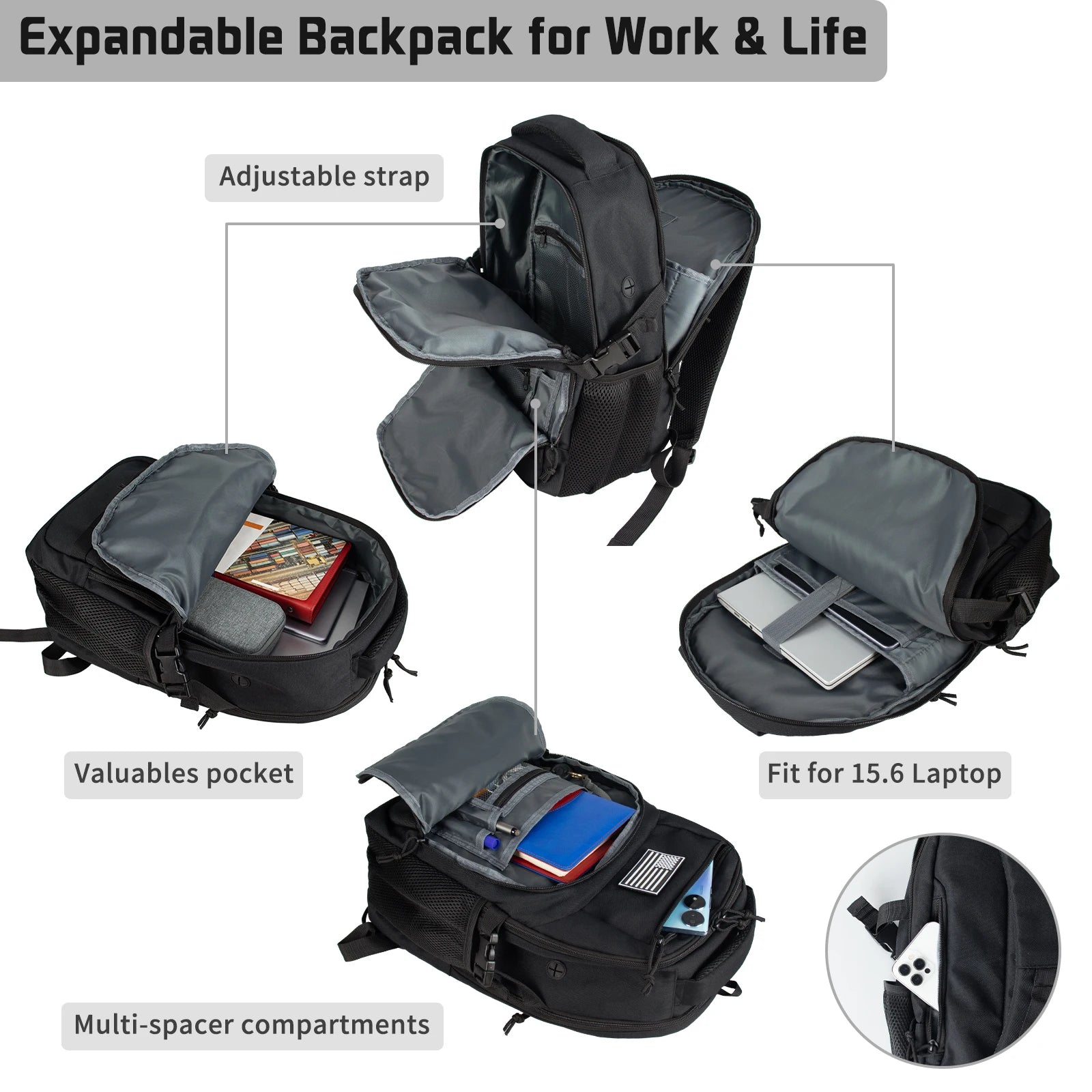 Tactical Waterproof Outdoor Backpack for Men