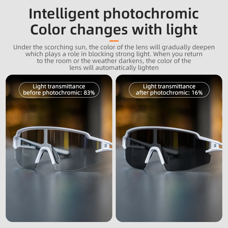 ROCKBROS Photochromic Polarized Cycling Glasses