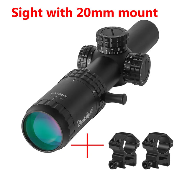 1-5x24 Tactical Rifle Scope with Illuminated Reticle