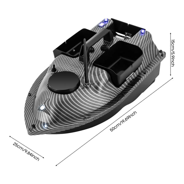 GPS Fishing Bait Boat with Auto Return – 500M Range
