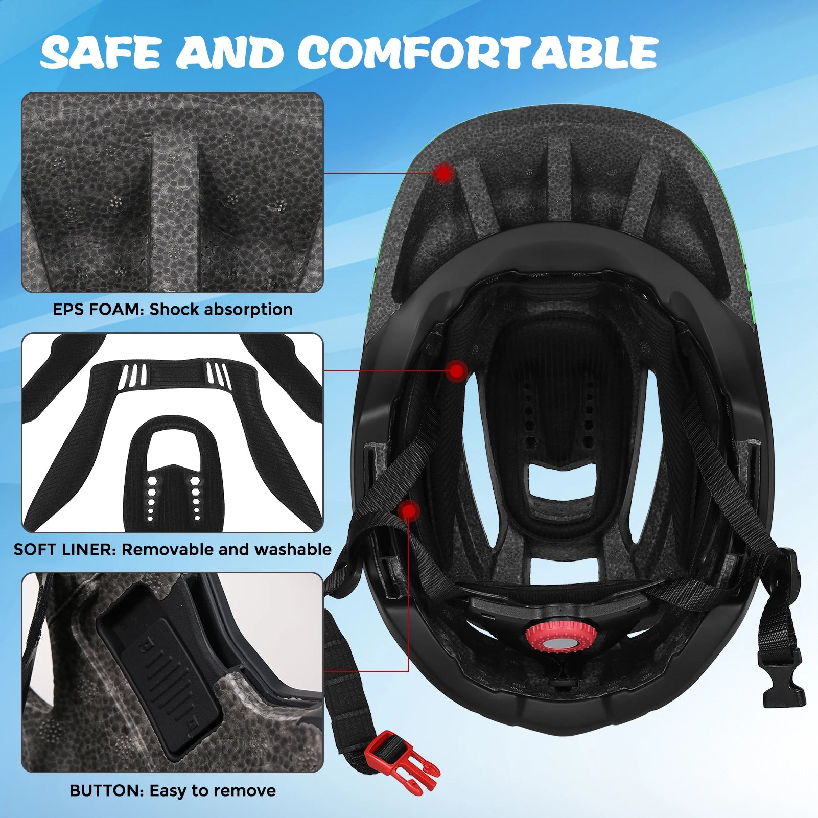 2-in-1 Kids Full Face Sports Helmet
