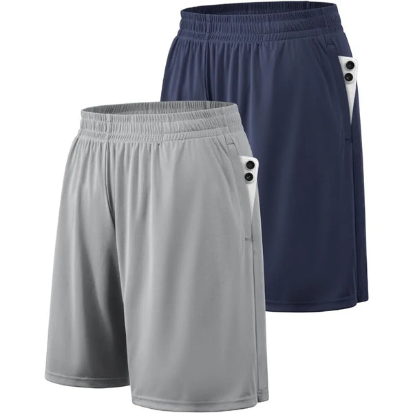 Men’s Quick-Dry Athletic Shorts with Pockets