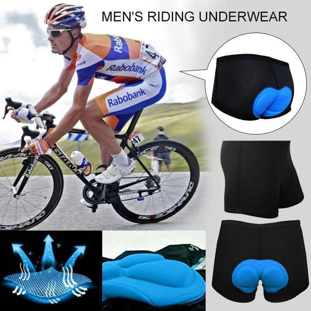 3D Gel Padded Cycling Underwear Shorts – Unisex