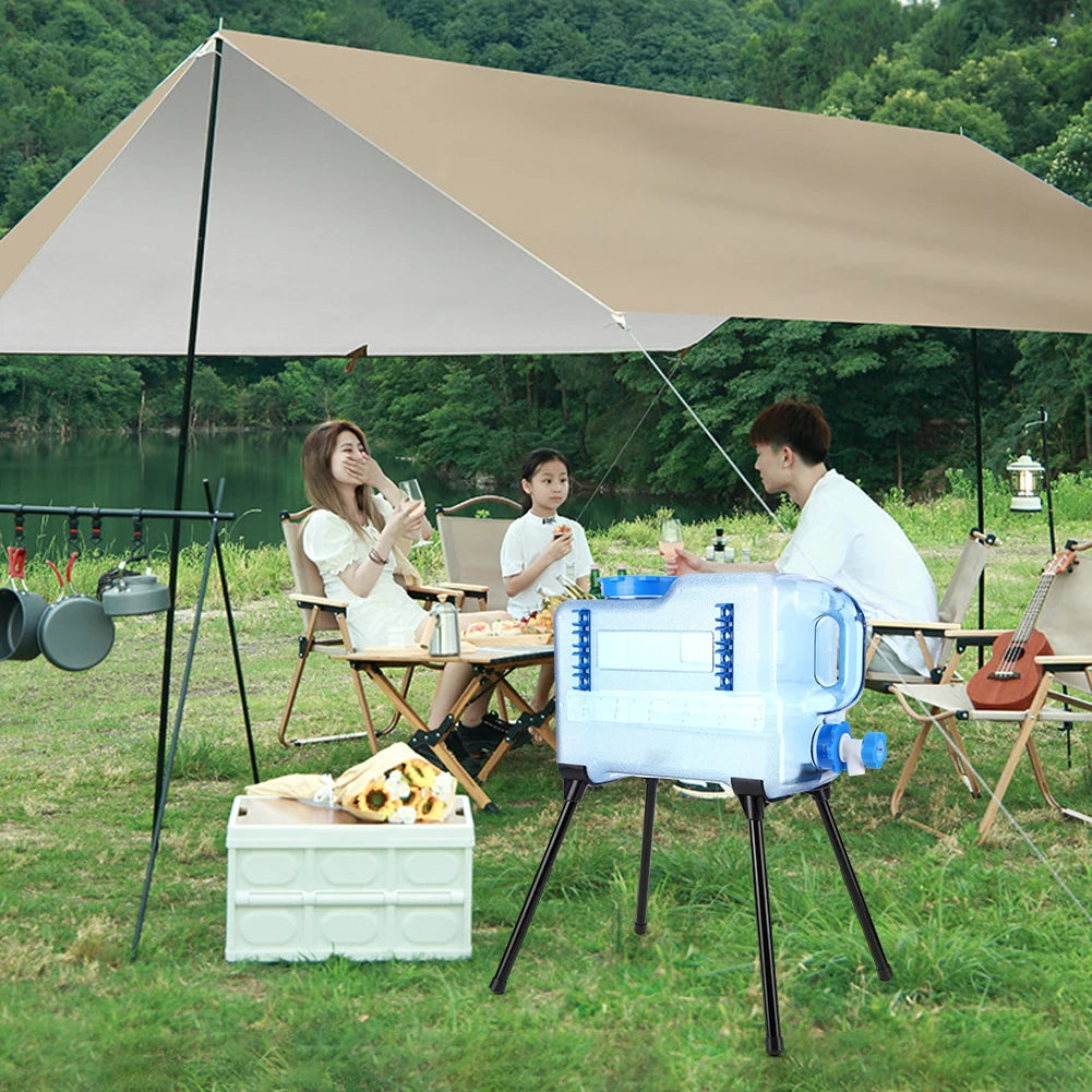 Foldable Camping Bucket & Ice Box Stand – Heavy Duty
