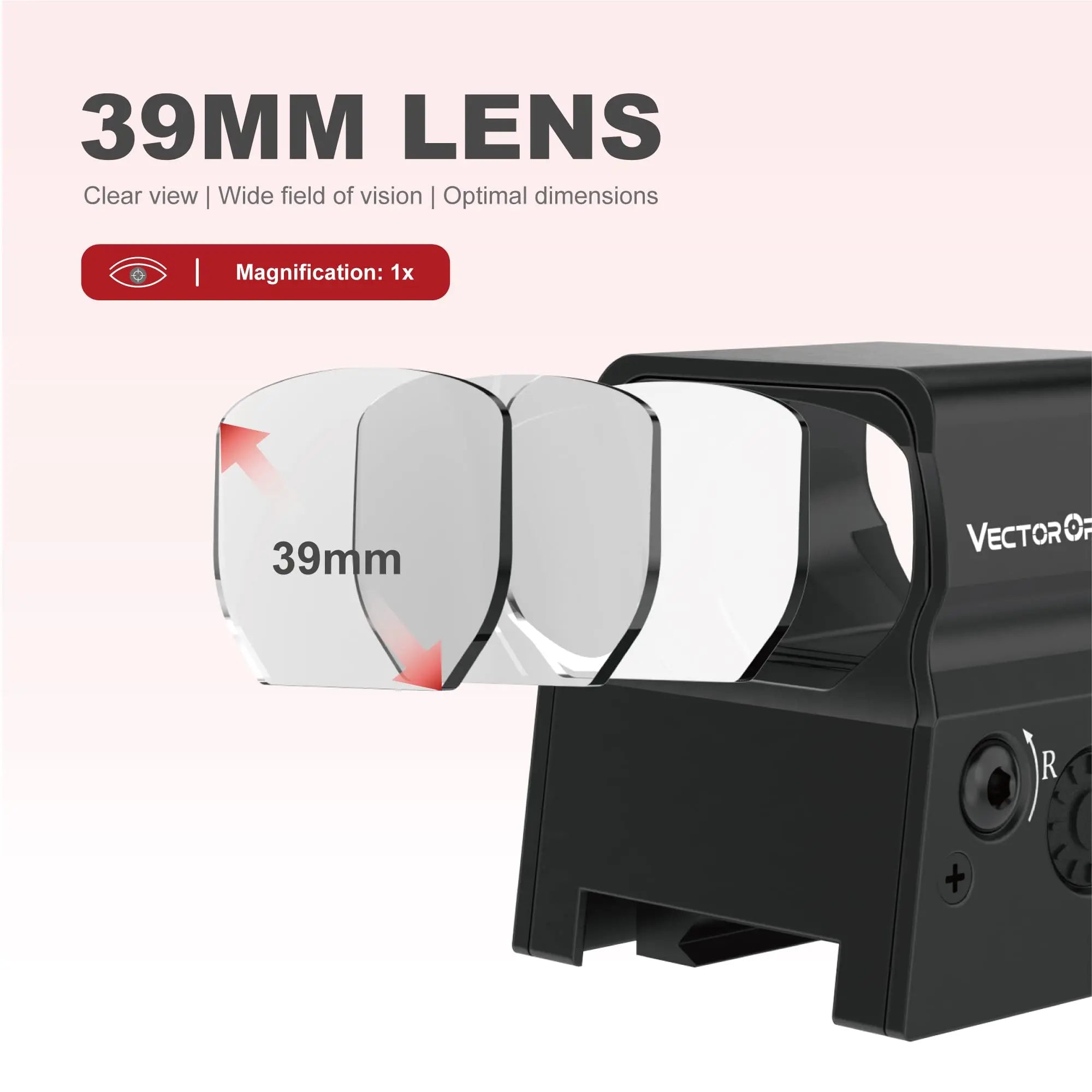Vector Optics Omega 1x Tactical Red Dot Sight