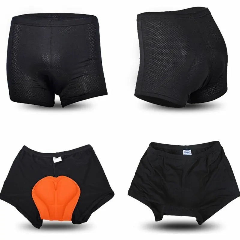 3D Gel Padded Cycling Underwear Shorts – Unisex
