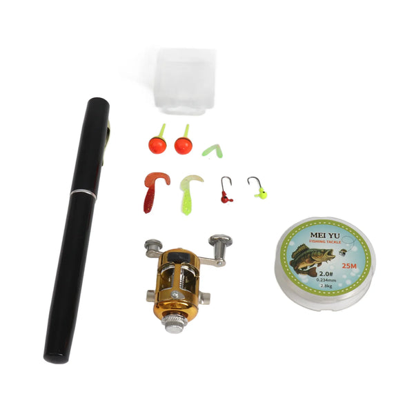 Mini Telescopic Pocket Fishing Rod & Reel Set