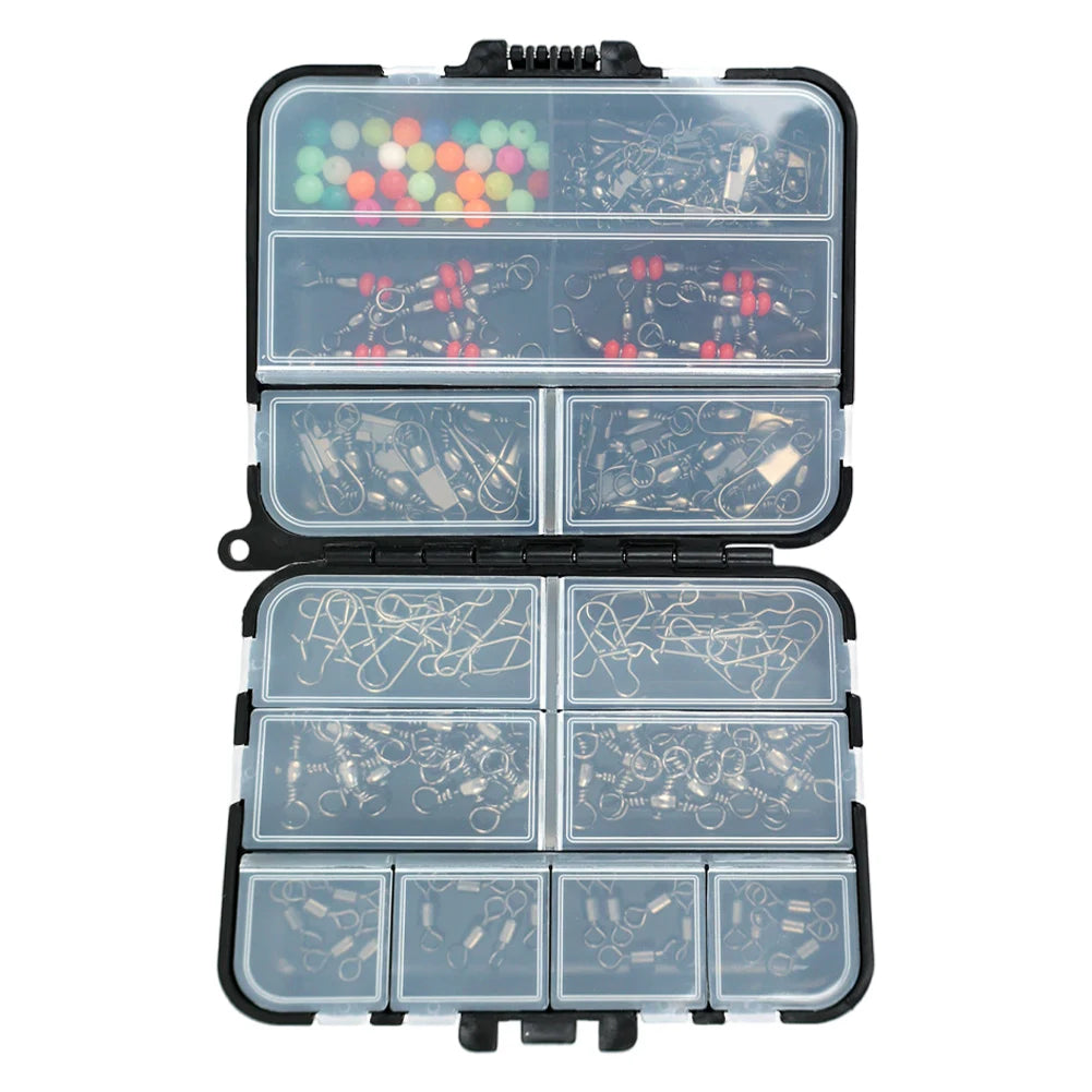 140pcs Fishing Swivels & Accessories Kit