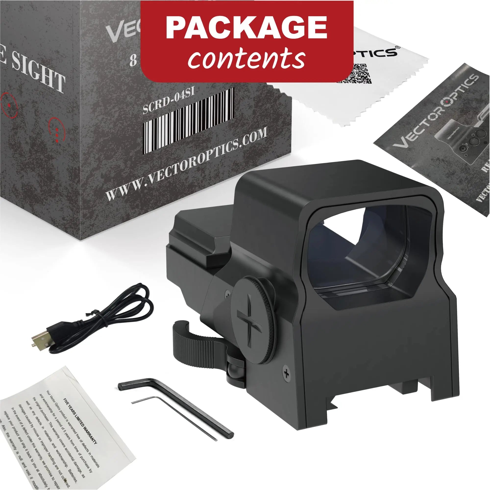 Vector Optics Omega 1x Tactical Red Dot Sight
