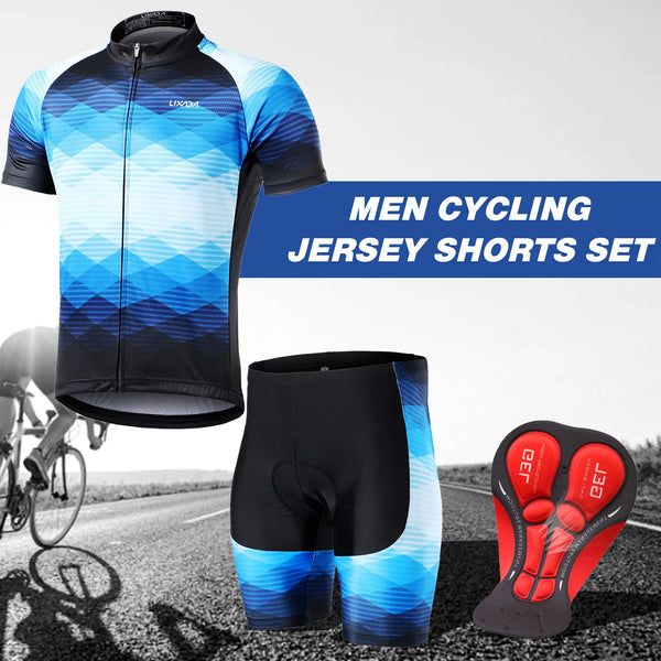 Lixada Men’s Cycling Jersey & Shorts Set