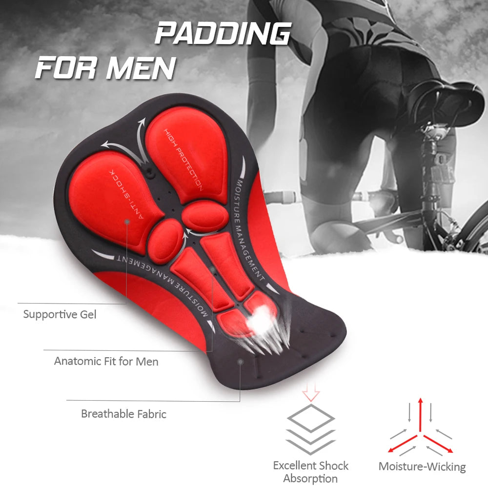 Men’s 3D Gel Padded Cycling Underwear Shorts