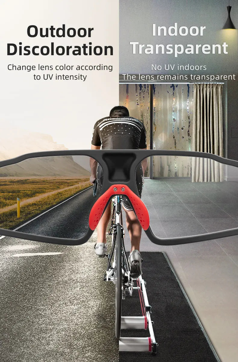 ROCKBROS Photochromic Cycling Sunglasses