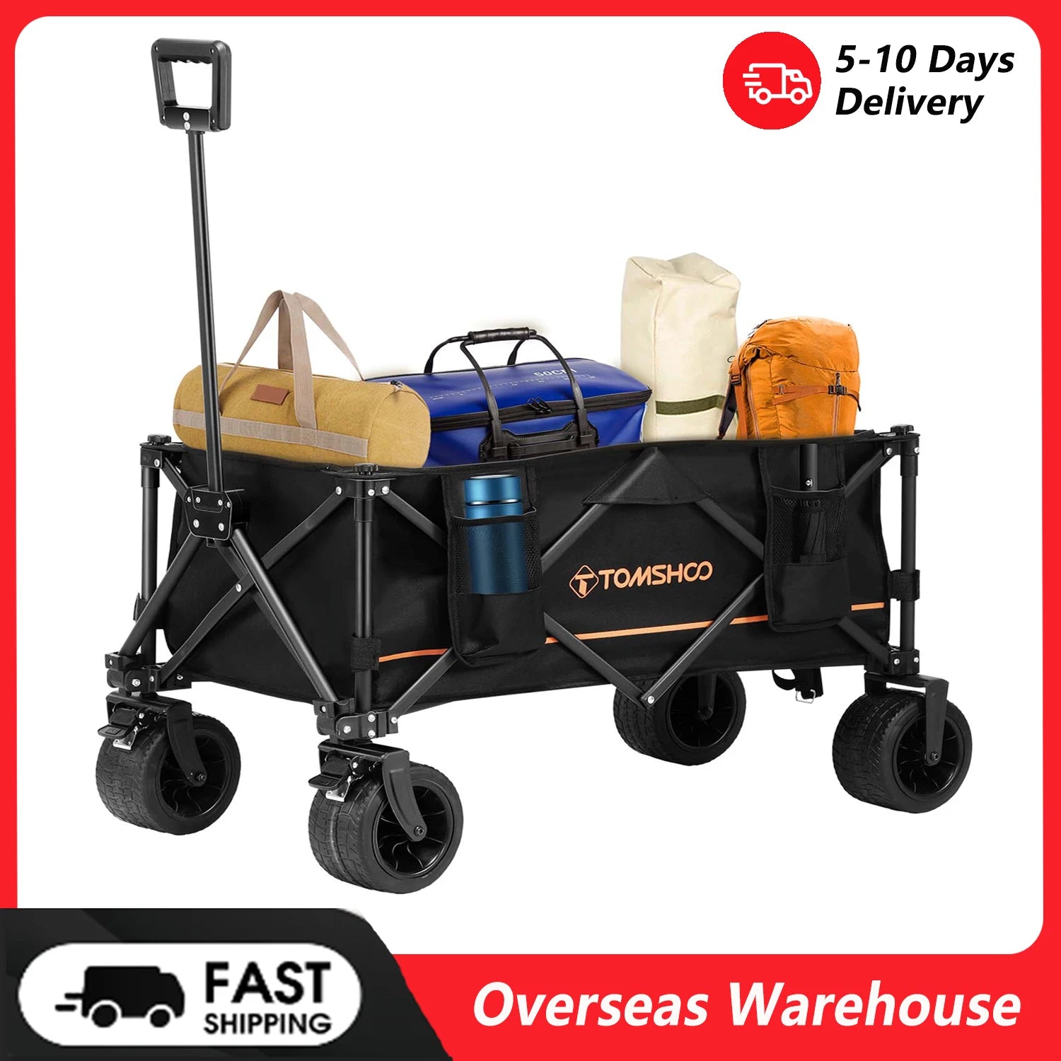 Collapsible Heavy-Duty Camping Wagon