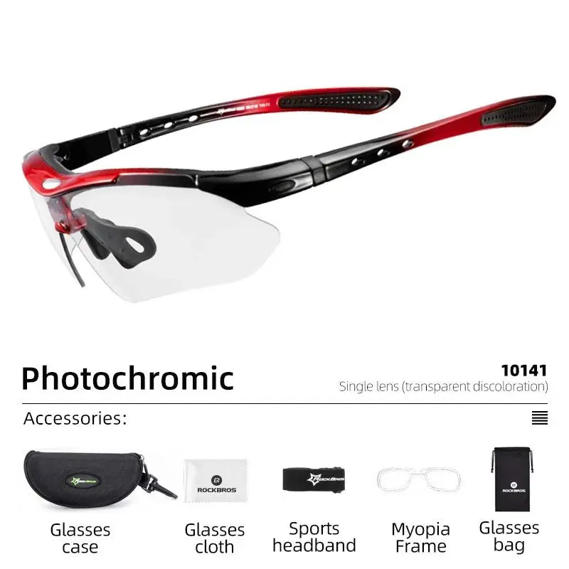 ROCKBROS Photochromic Cycling Sunglasses