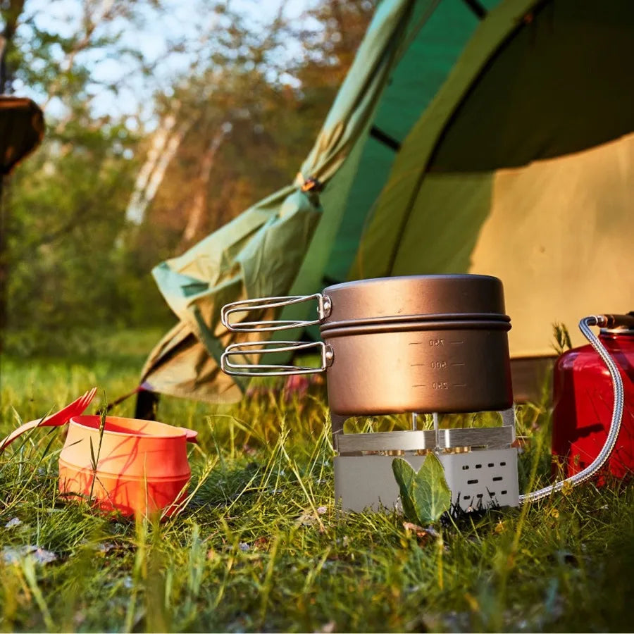12000W Portable Windproof Camping Stove with Cassette Adapter