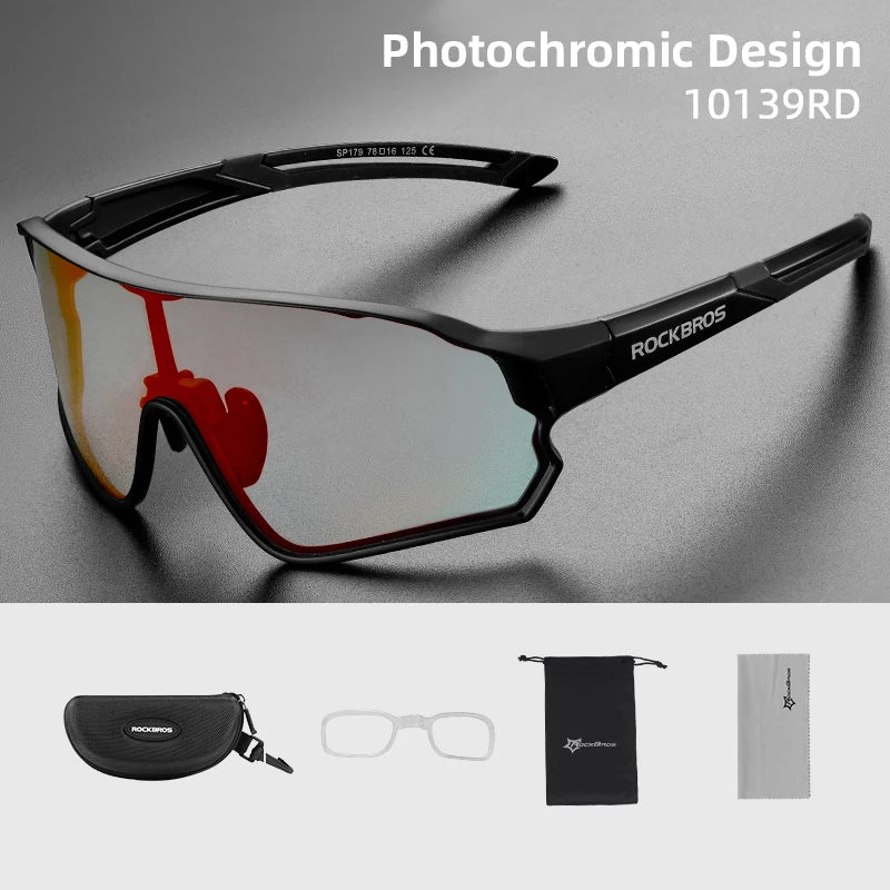 ROCKBROS Photochromic UV400 Cycling Glasses