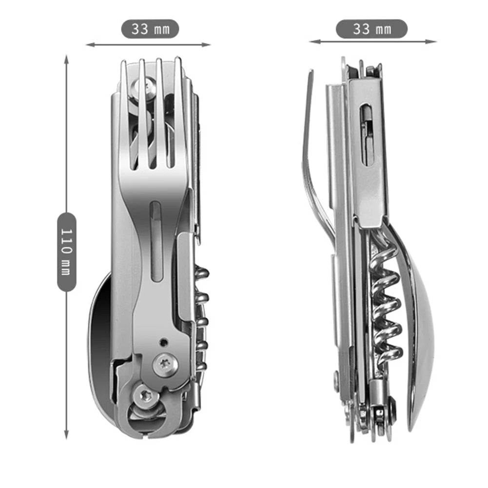 6 in 1 Multifunctional Camping Tableware Set