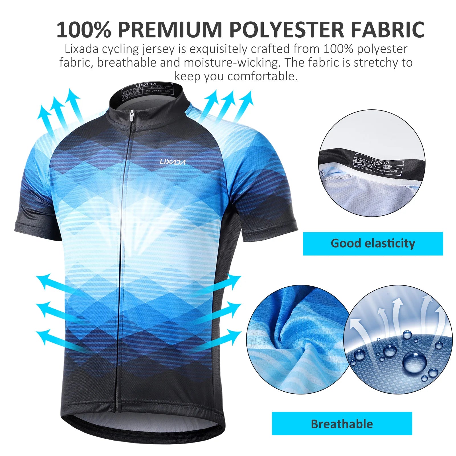 Lixada Men’s Cycling Jersey & Shorts Set