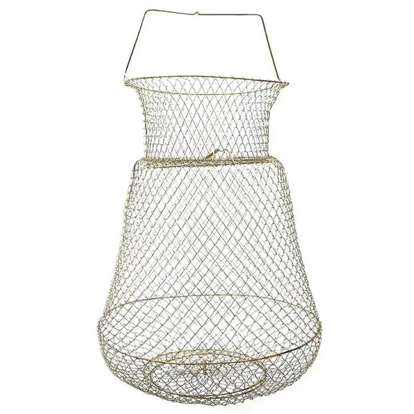 Collapsible Galvanized Steel Wire Fish Basket