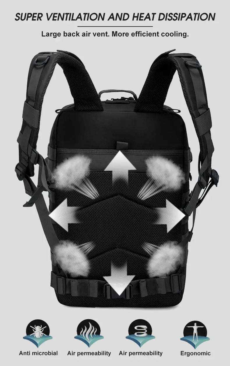 Tactical Waterproof Outdoor Backpack for Men