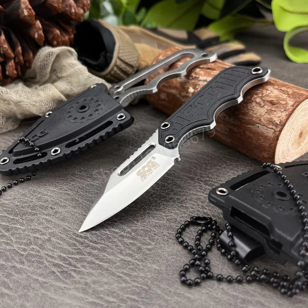 SOG Mini Fixed Blade Knife with Sheath – Compact Outdoor Tactical Tool