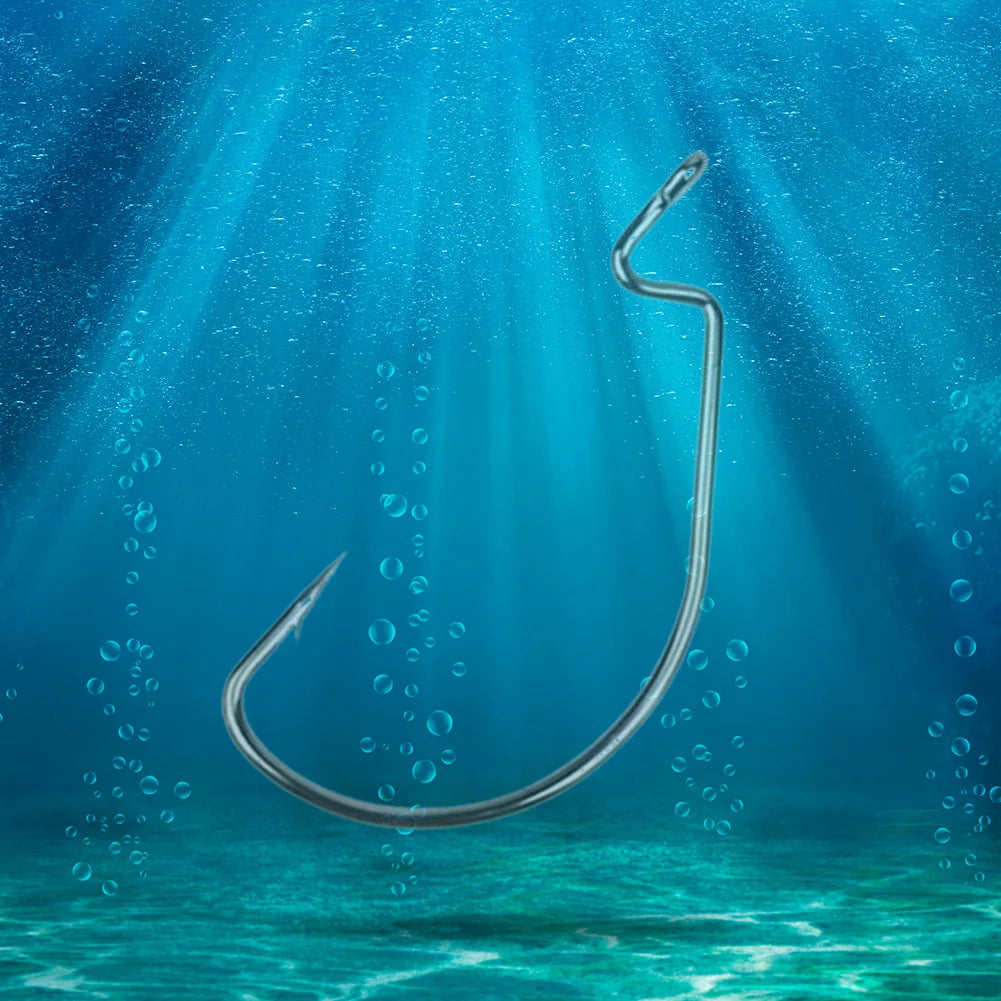 100PCS High Carbon Steel Fishing Hook Set