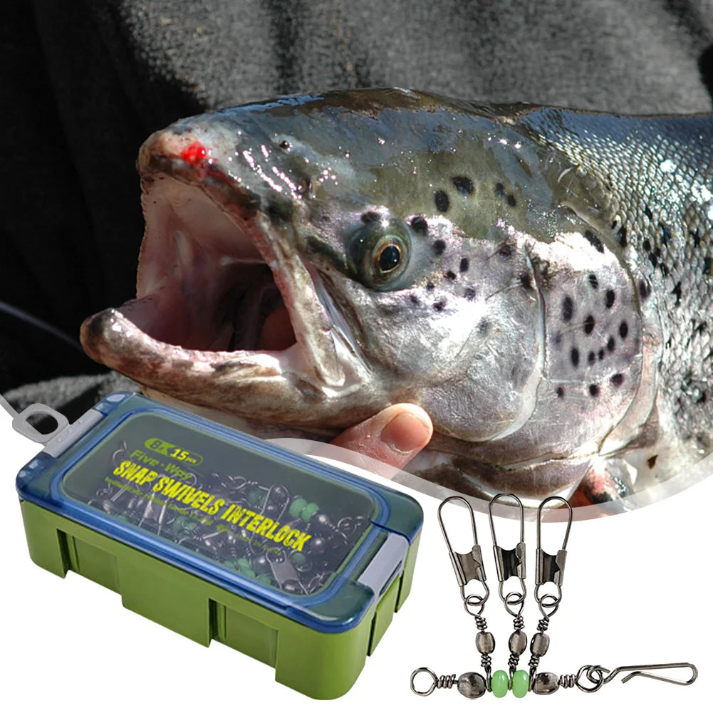 Luminous Ball Bearing Squid Jig Swivel Connector