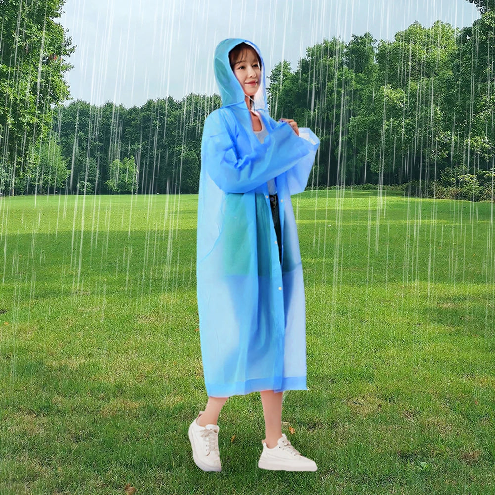 10-Pack Emergency Waterproof Rain Ponchos with Hood