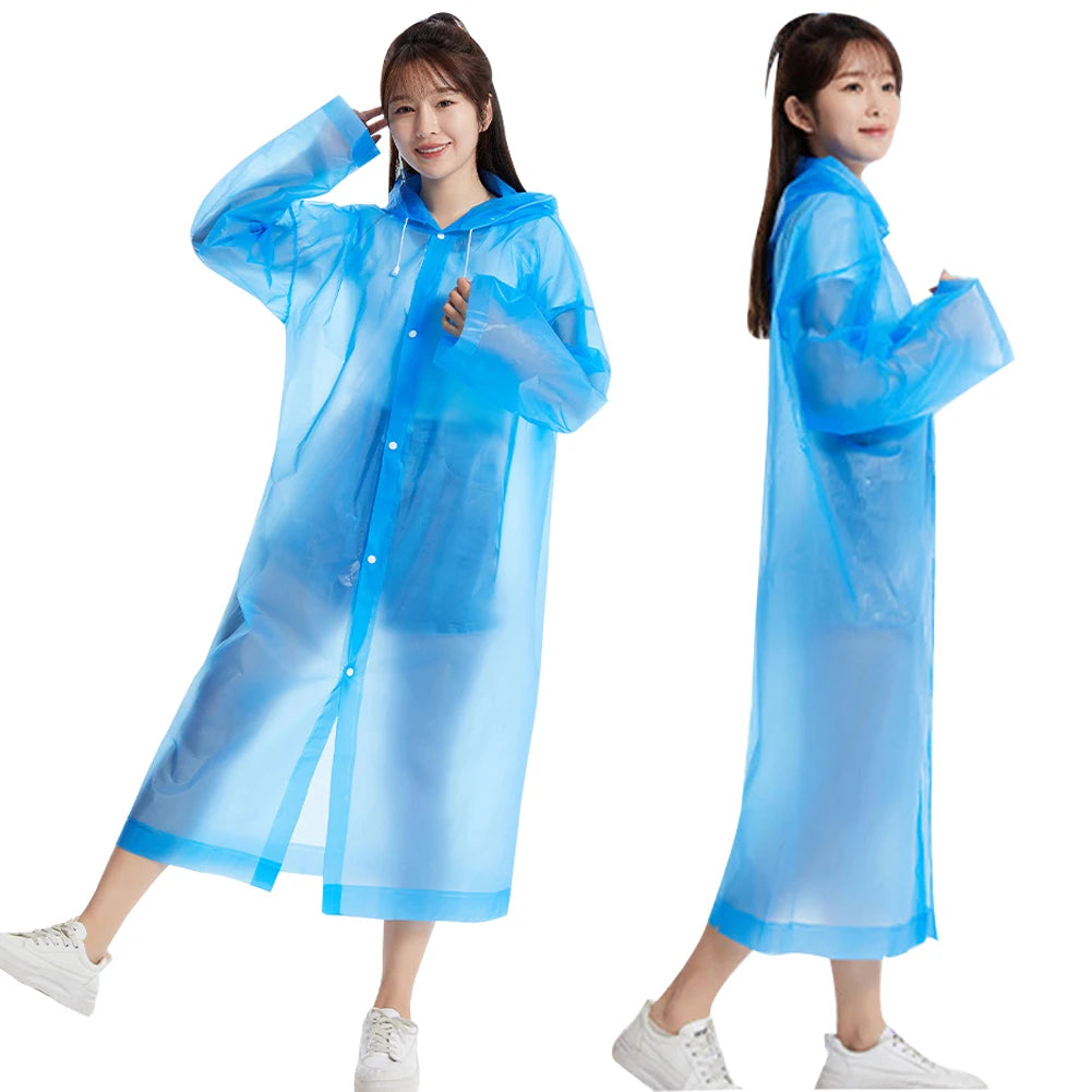 10-Pack Emergency Waterproof Rain Ponchos with Hood
