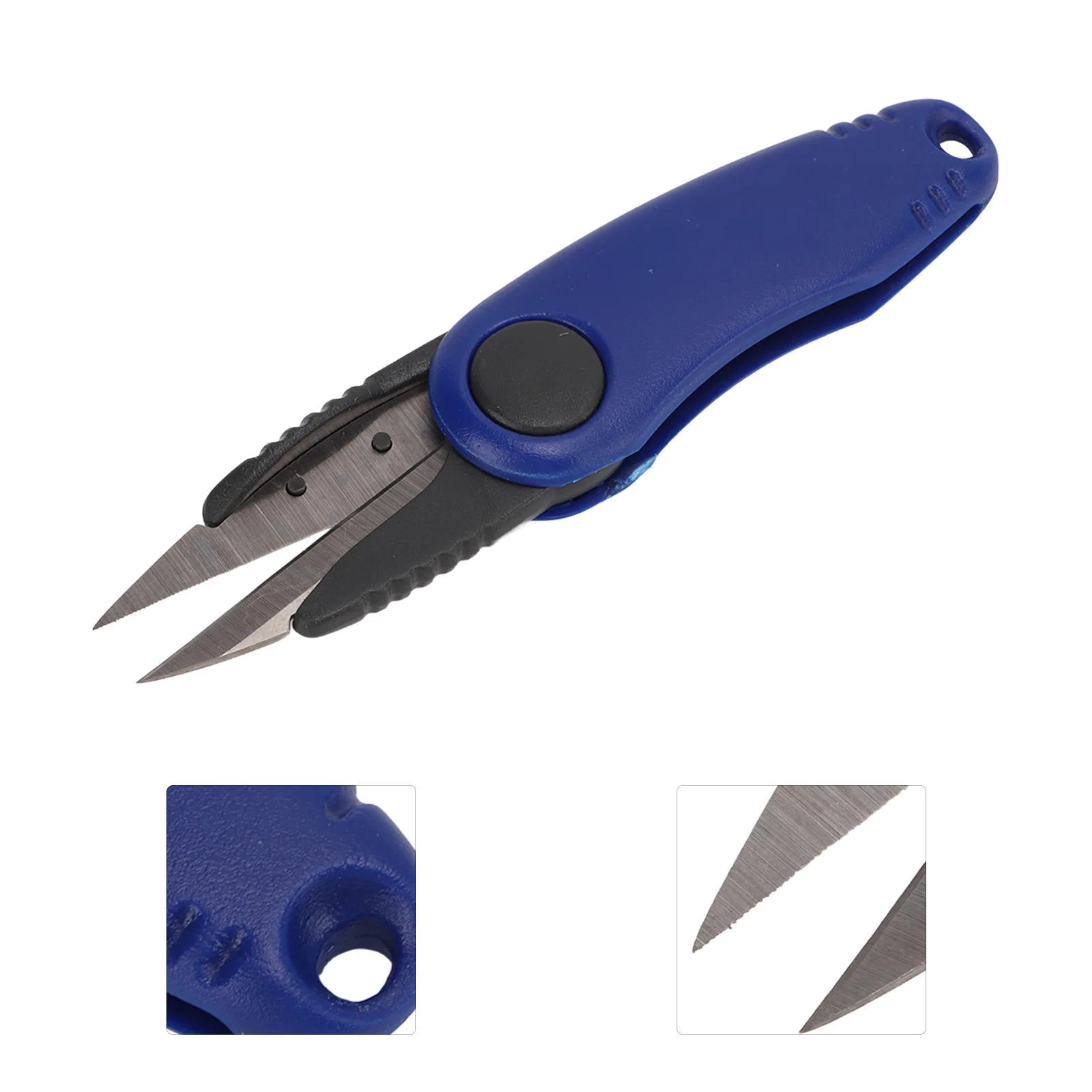 Shrimp-Shaped Fishing Line Scissors – Blue