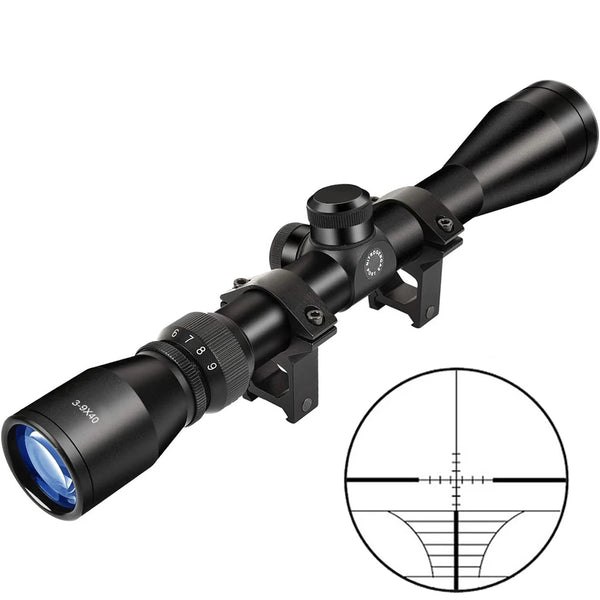 3-9x40 Hunting Scope with Mil-Dot Reticle