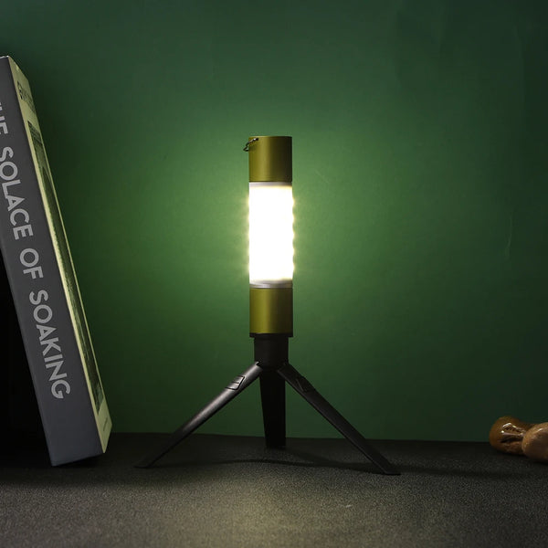LED Camping Lantern with Tripod – 1800mAh Rechargeable