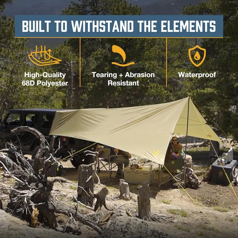 Roadhouse Tarp Shelter – Rain & Sun Protection