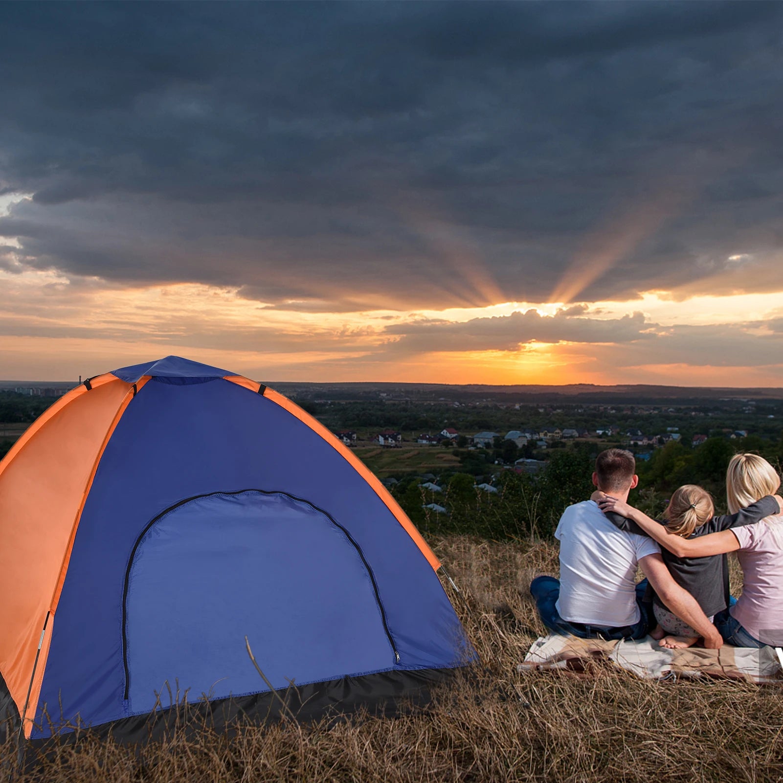 TOMSHOO 3–4 Person Lightweight Camping Tent