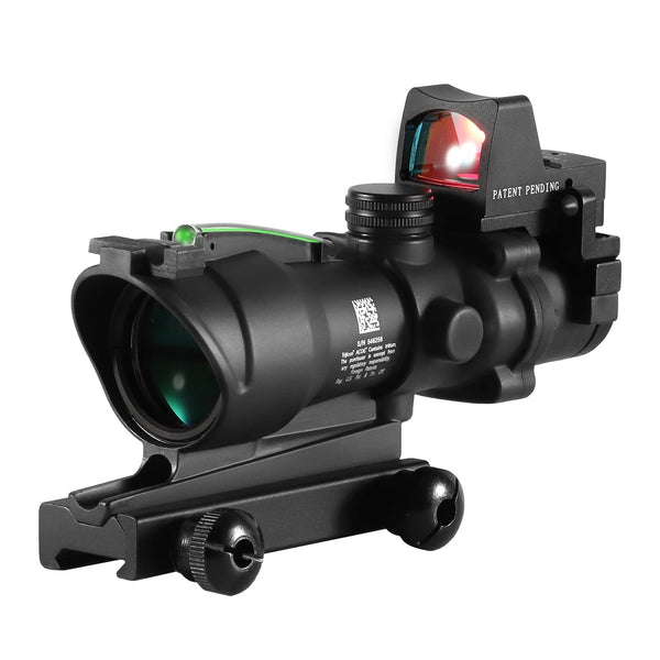 Adjustable 4x32 Red Dot Tactical Scope – 1x/4x