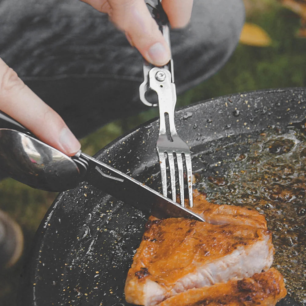 6 in 1 Multifunctional Camping Tableware Set